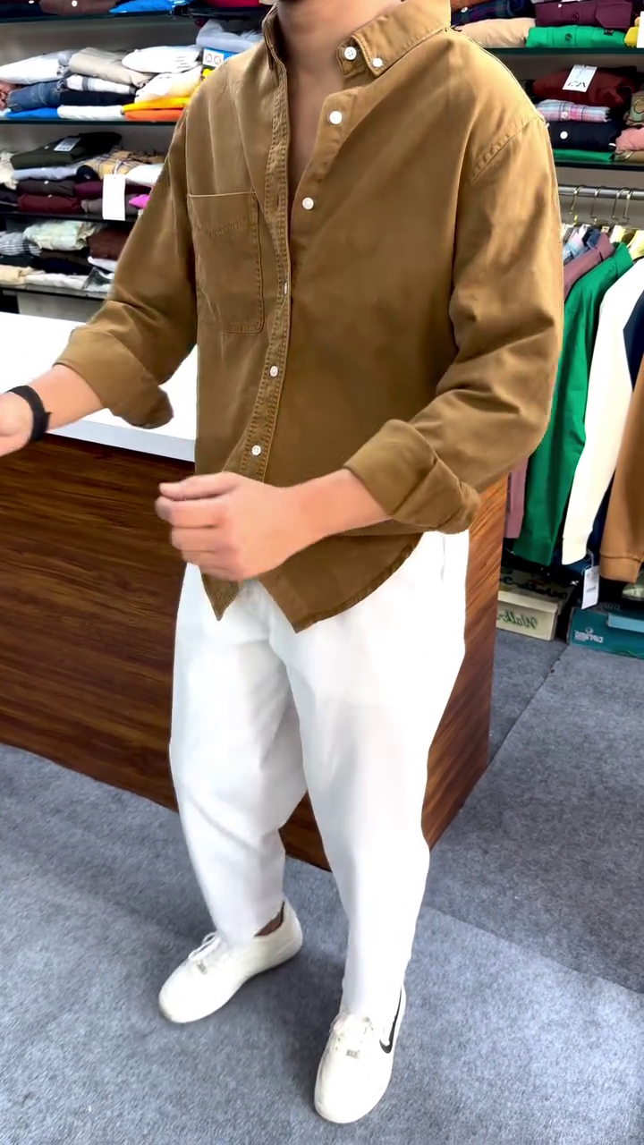 Classic Brown Casual Shirt
