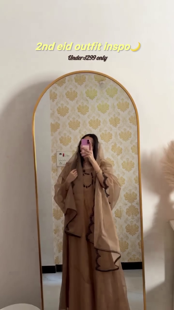 Elegant Beige Eid Outfit