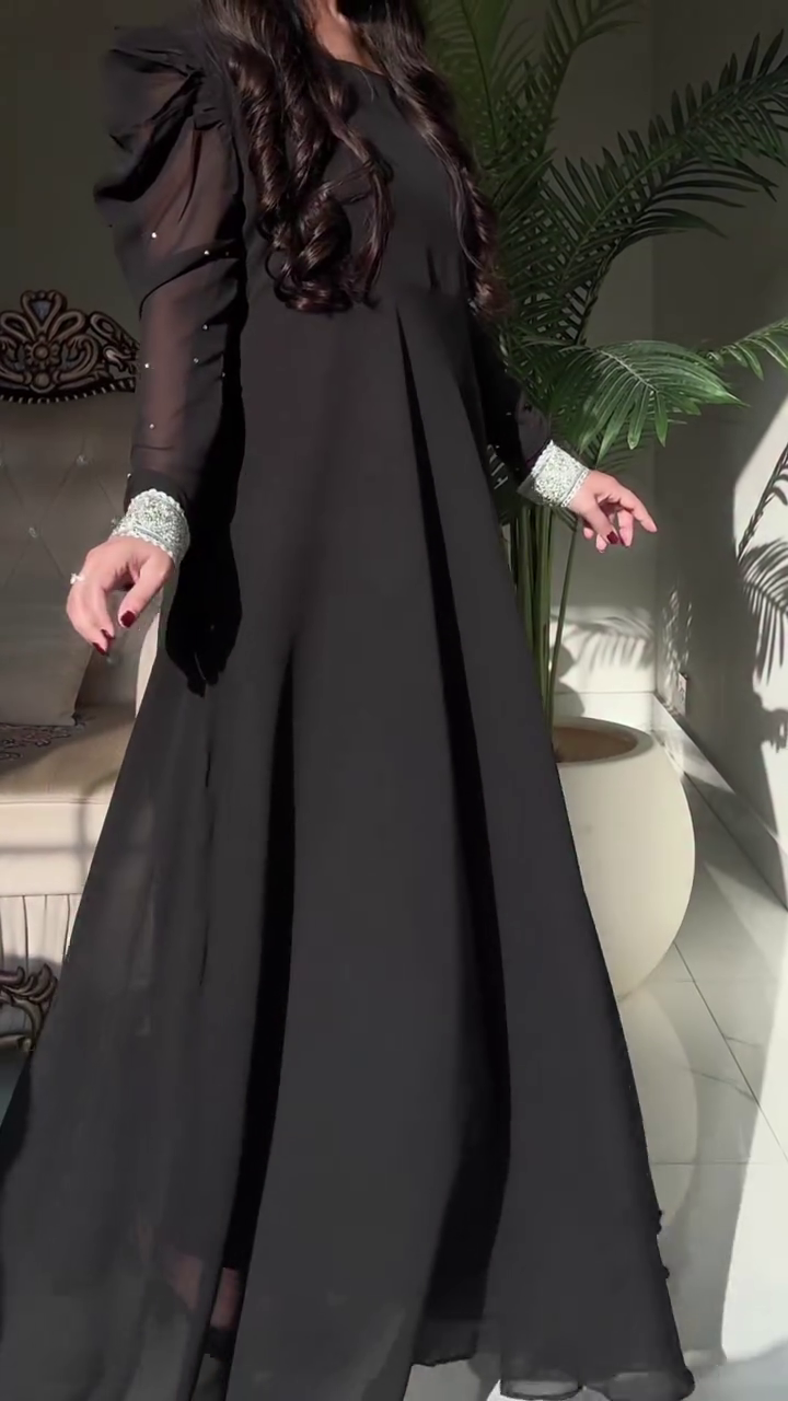 Midnight Black Anarkali