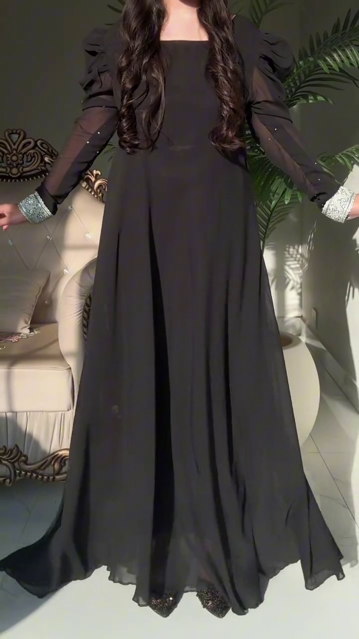 Midnight Black Anarkali