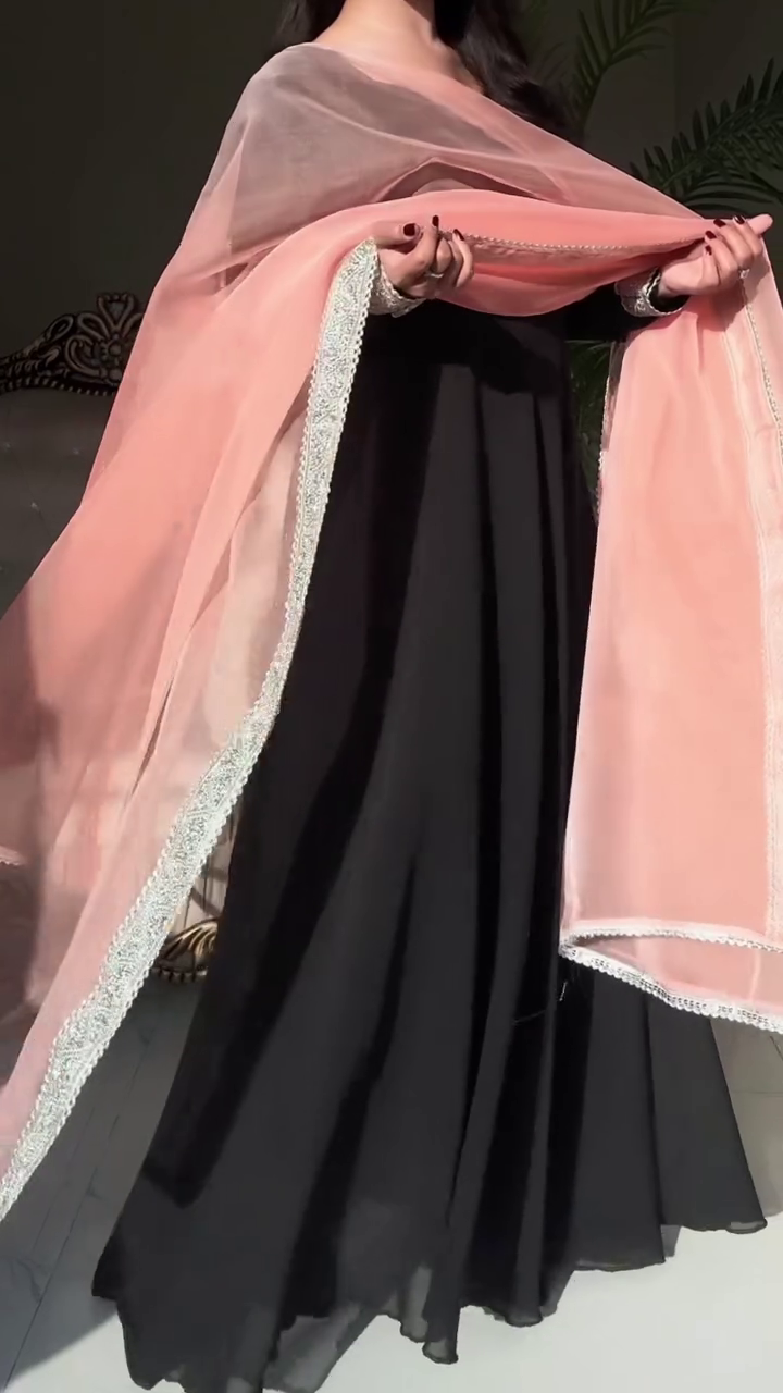 Midnight Black Anarkali