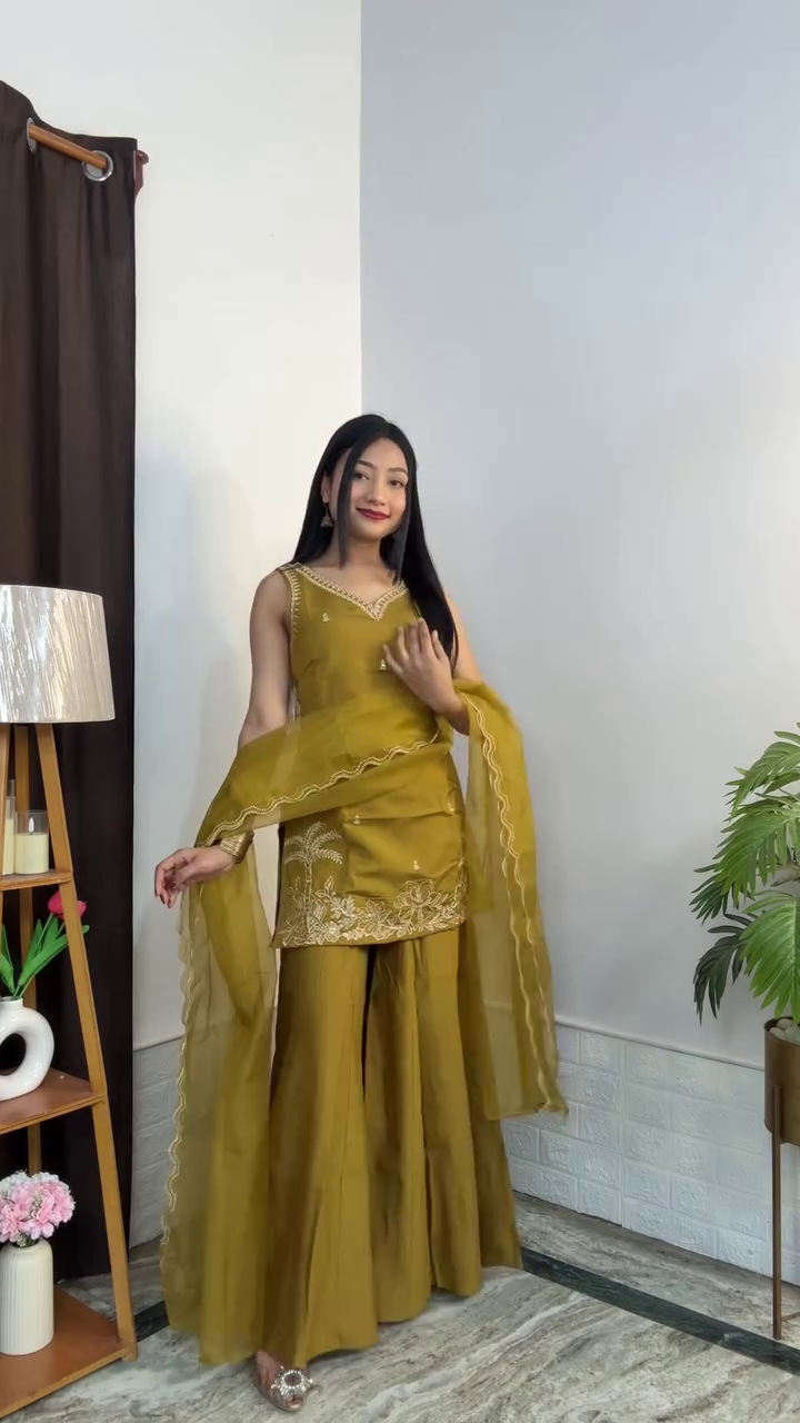 Blush Pink Sharara Set