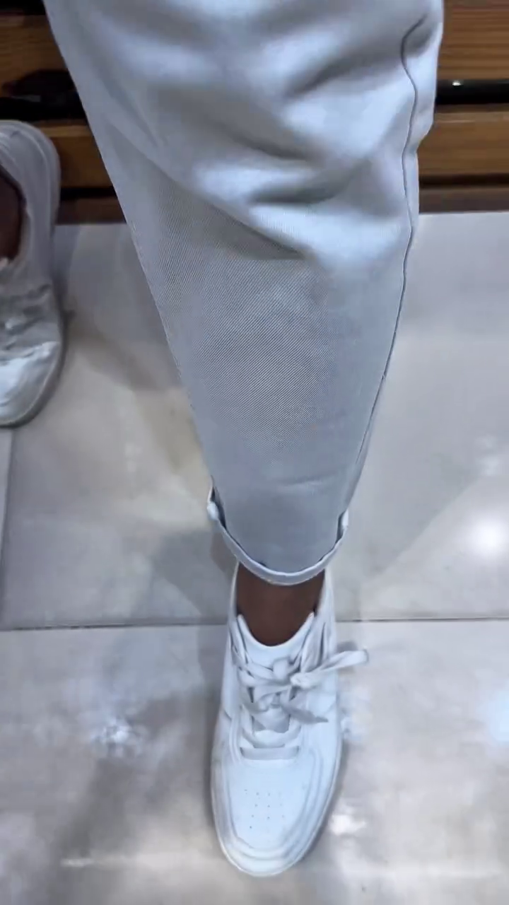 Classic Beige Slim-Fit Trousers