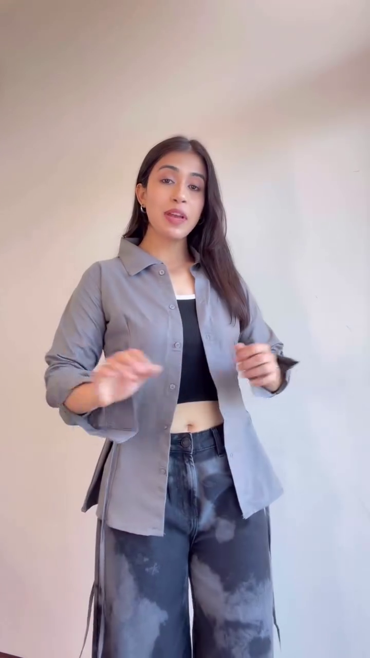 Lavender Ruffle Detail Shirt