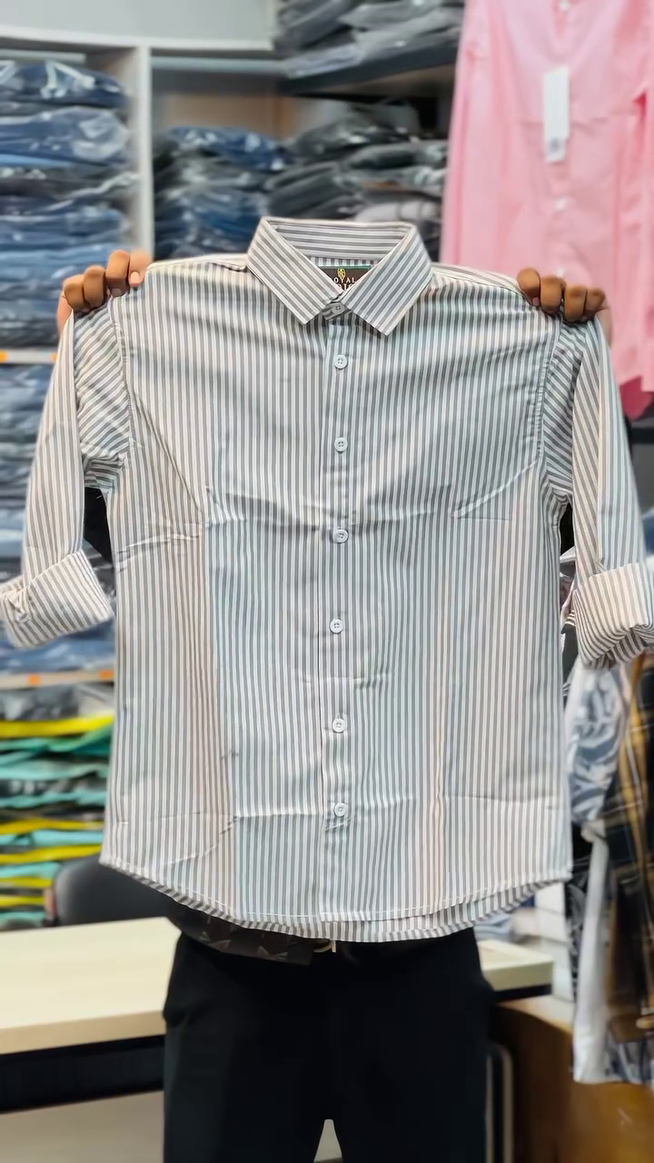 Classic White Striped Shirt