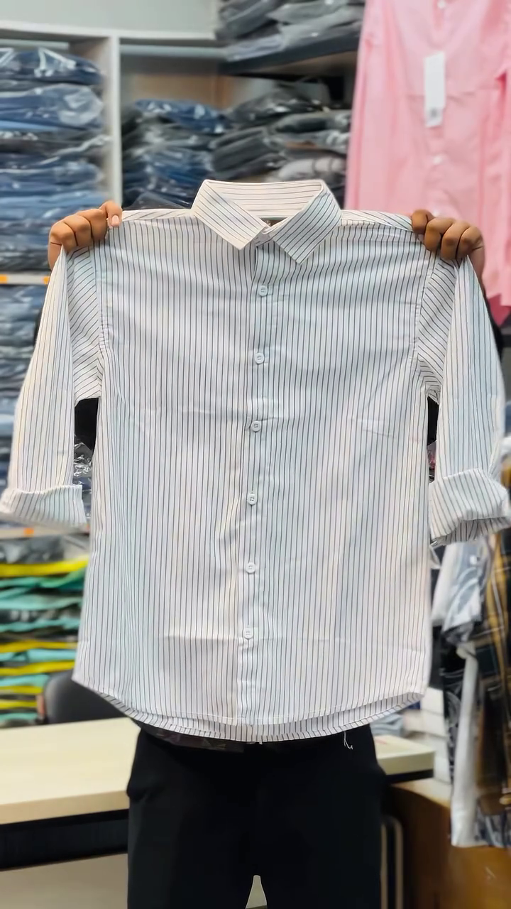 Classic White Striped Shirt