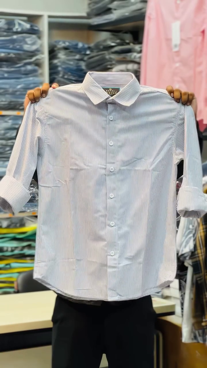 Classic White Striped Shirt