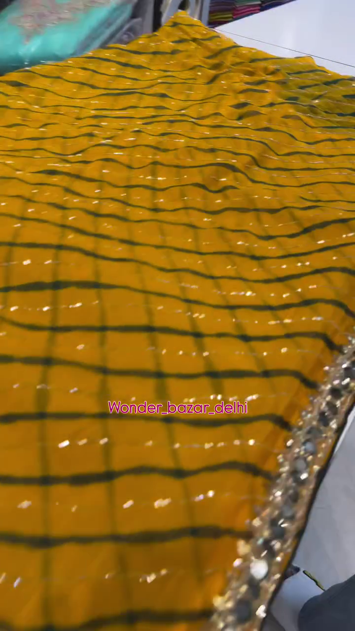 Mustard Tie-Dye Saree