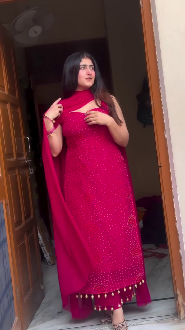 Classic Red Ethnic Dress