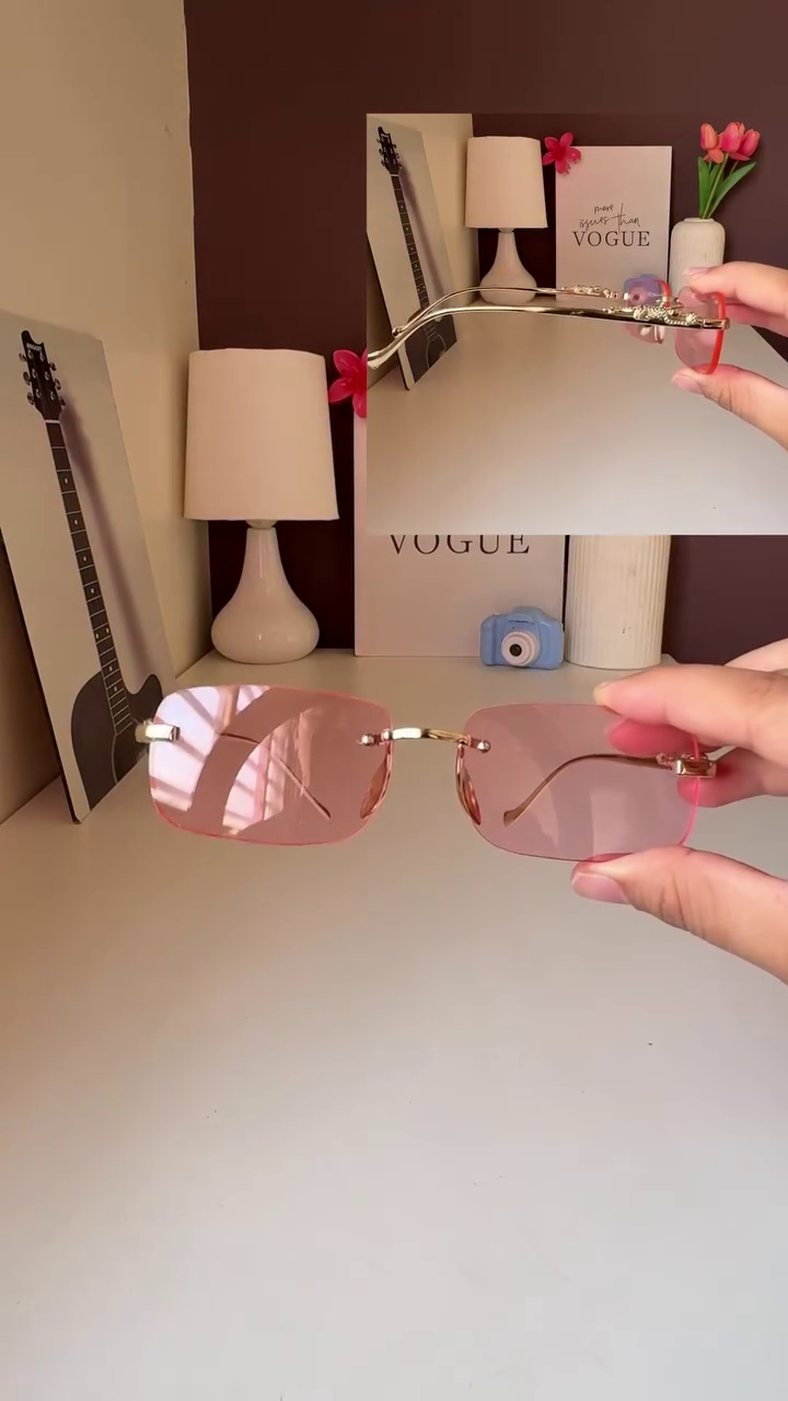Transparent Frame Sunglasses