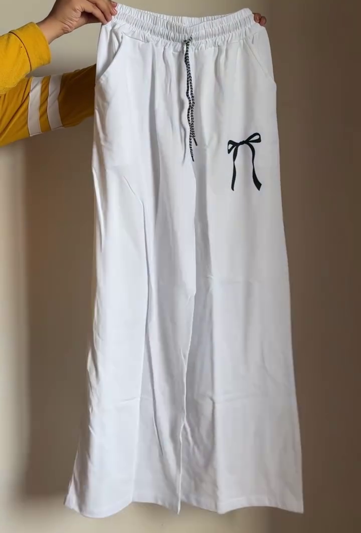 Black Bow Statement Pants