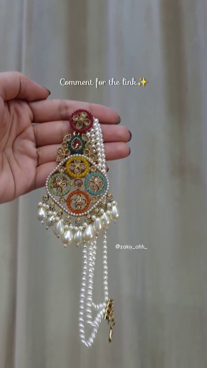 Multi-Color Pearl Kundan Necklace