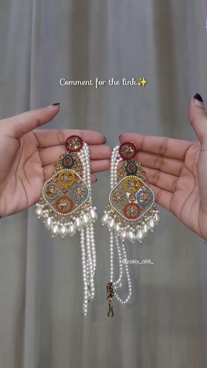 Multi-Color Pearl Kundan Necklace