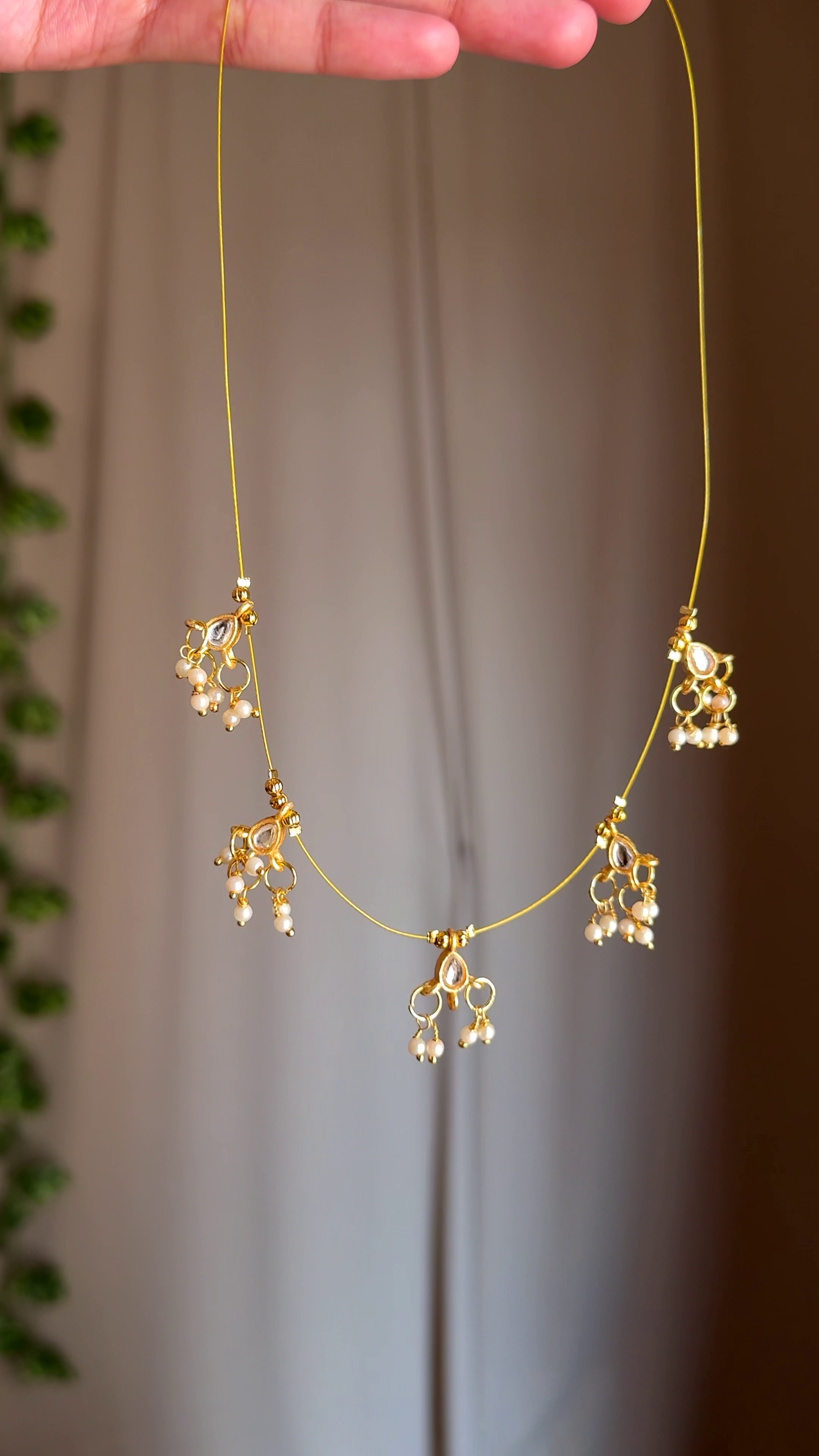 Minimal Green Stone Necklace