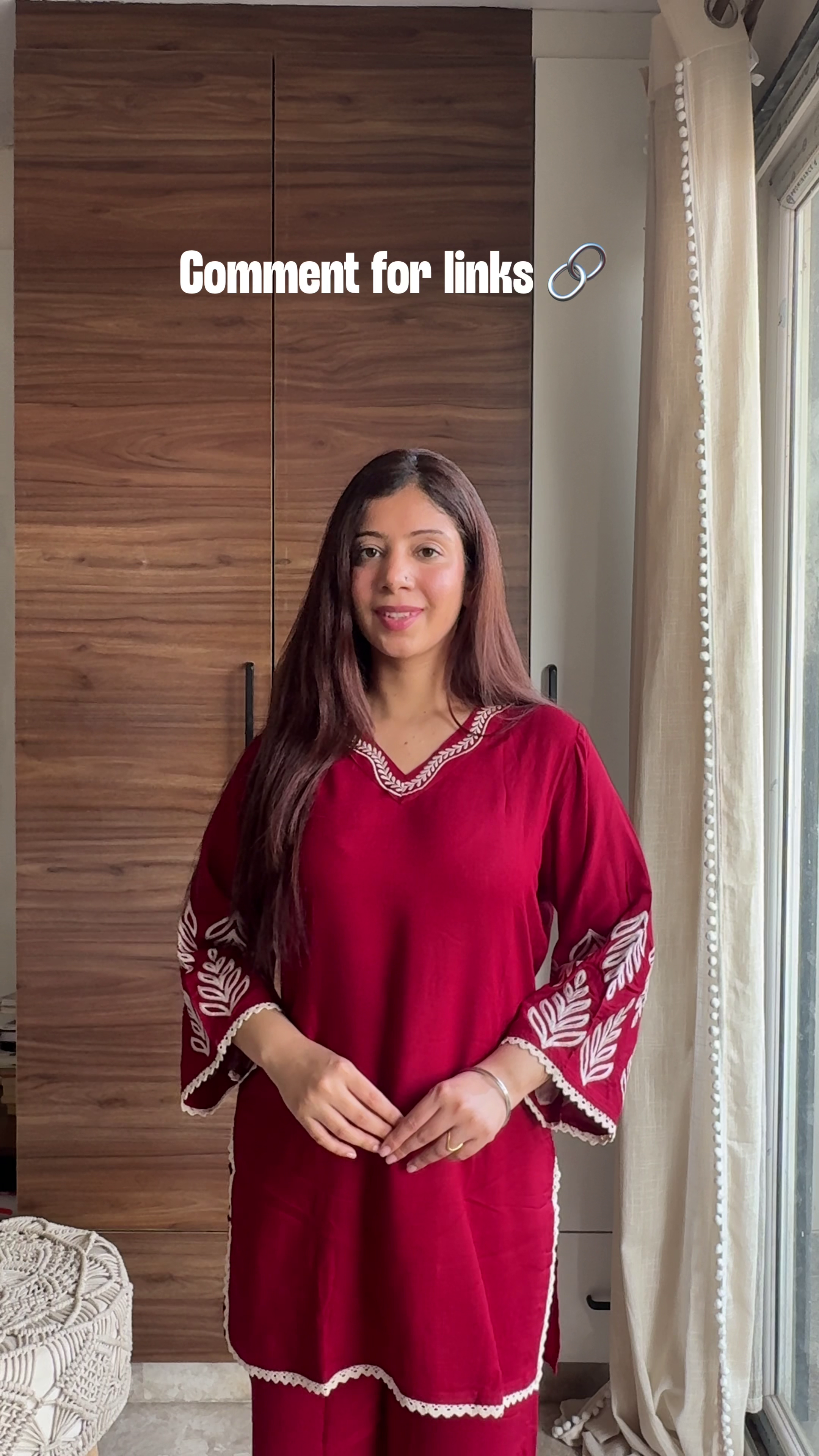 Red Lounge Co-Ord Set