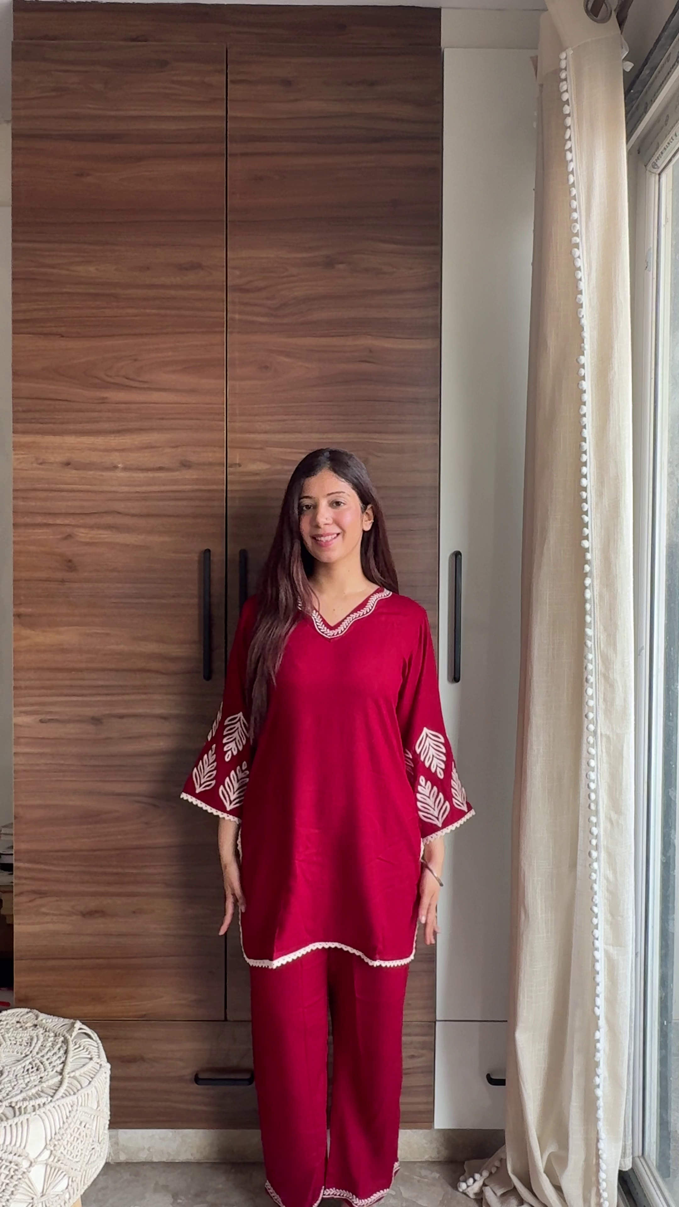 Red Lounge Co-Ord Set