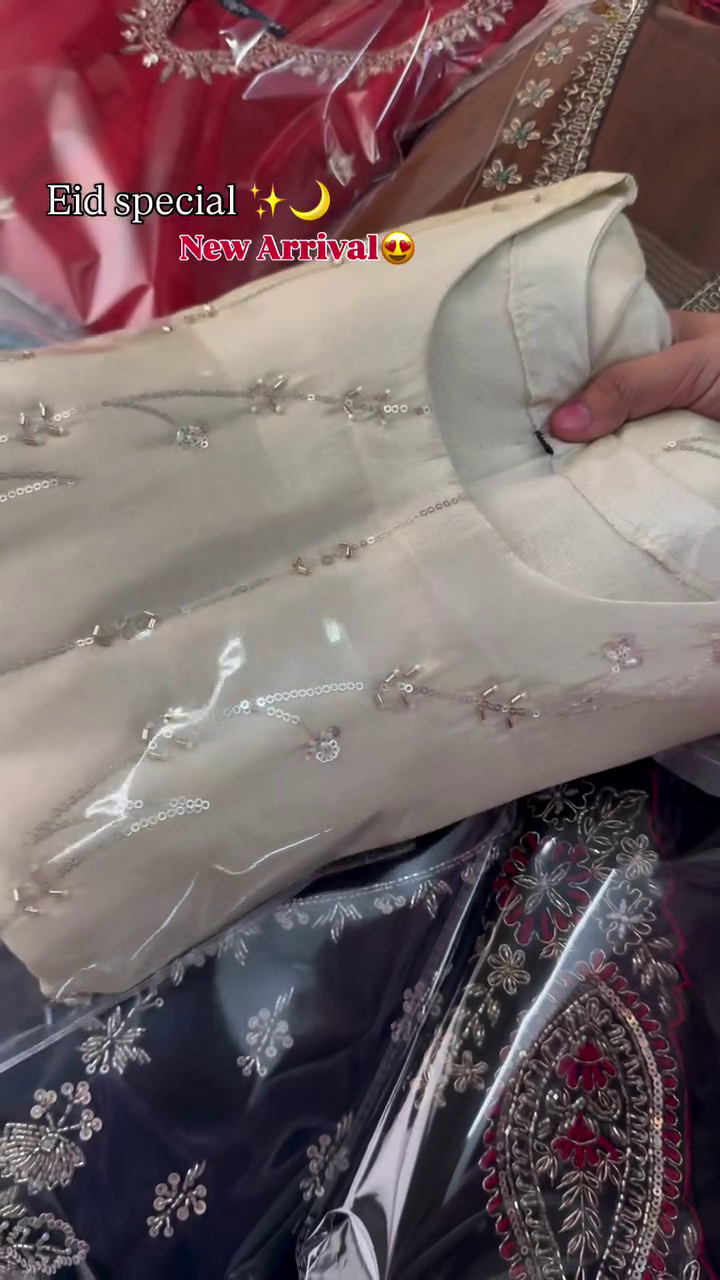 Sky Blue Embroidered Suit