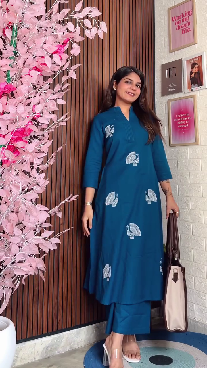 White Printed Anarkali Kurti