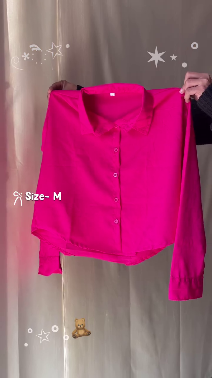 Hot Pink Crop Shirt