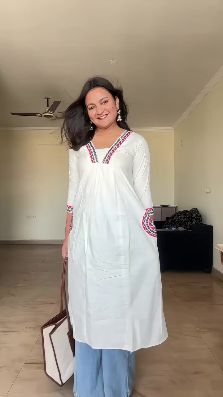 Red Paisley Printed Kurti