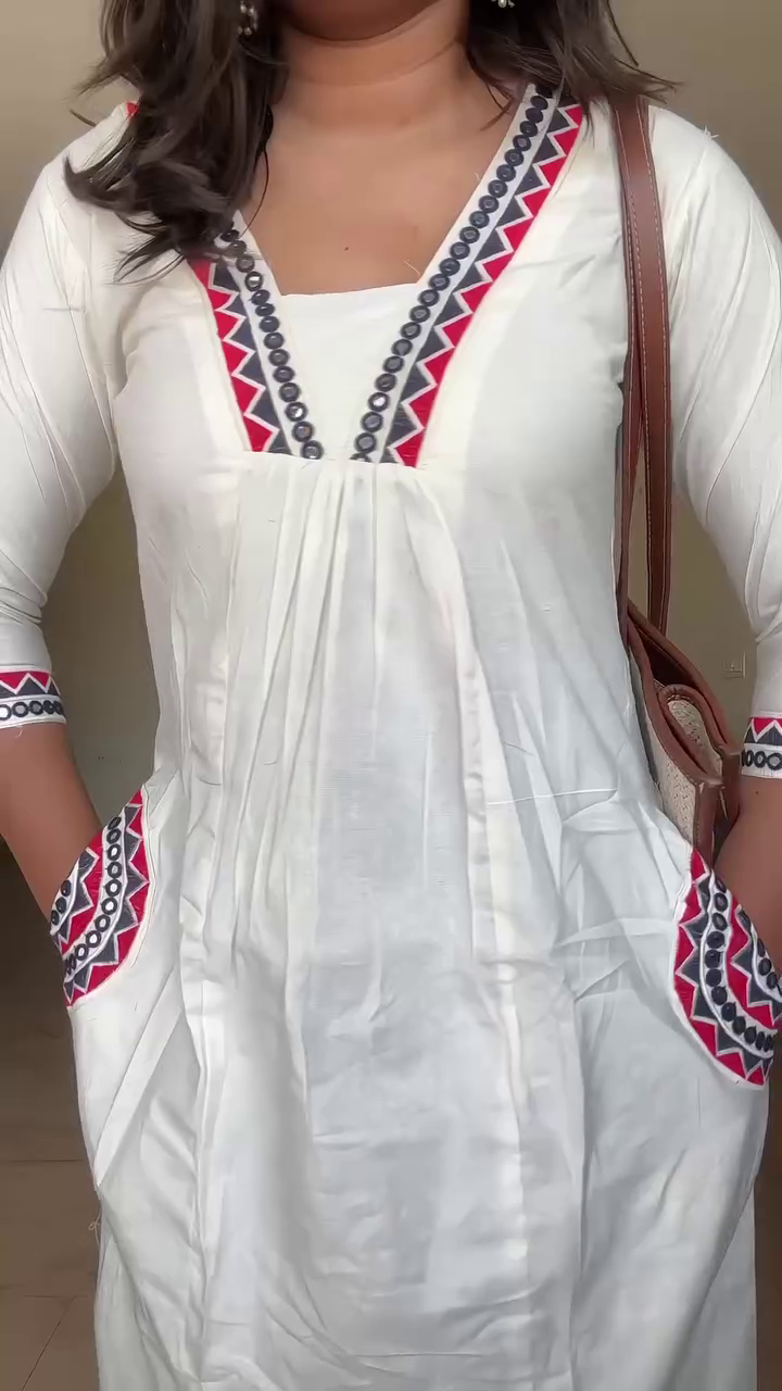 Red Paisley Printed Kurti