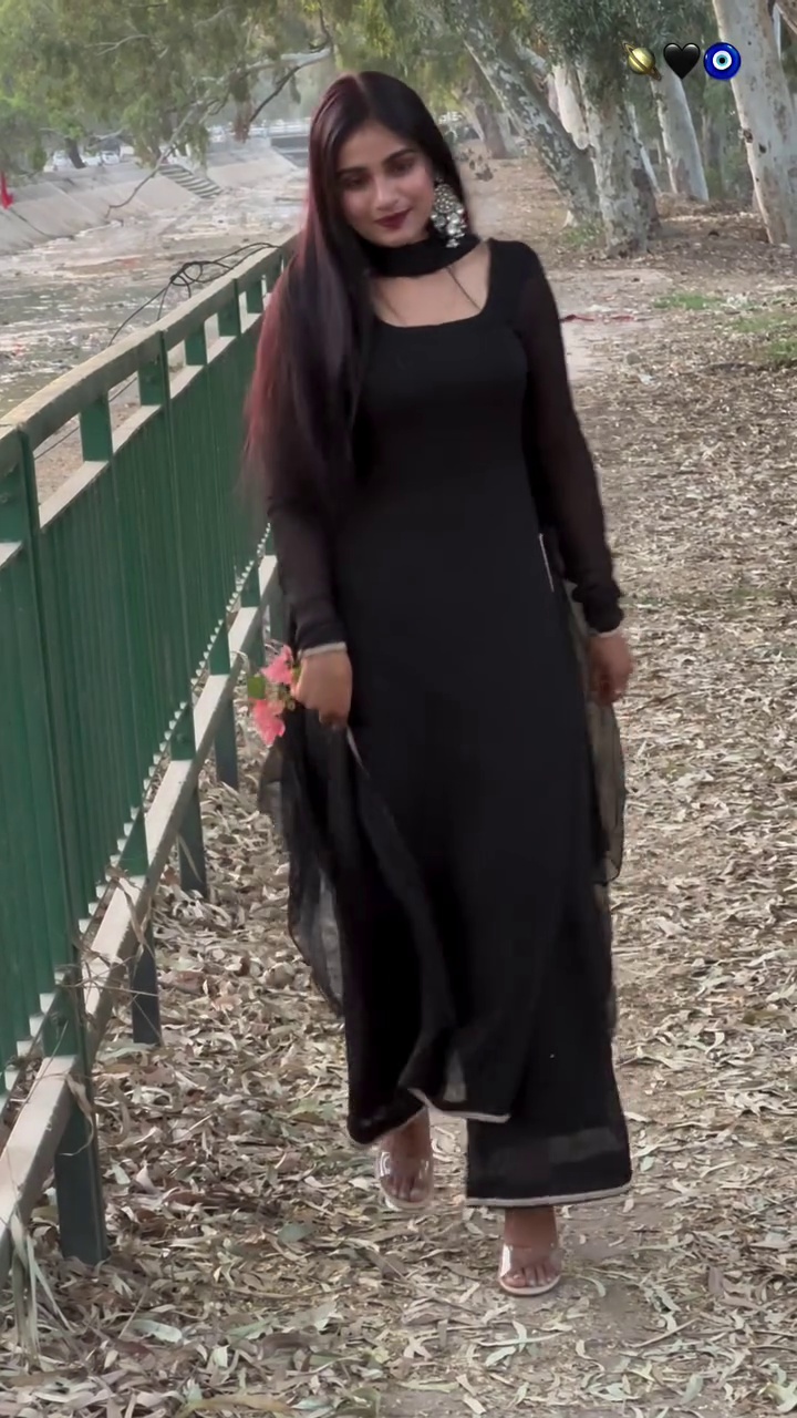 Noir Elegance Straight Suit Set