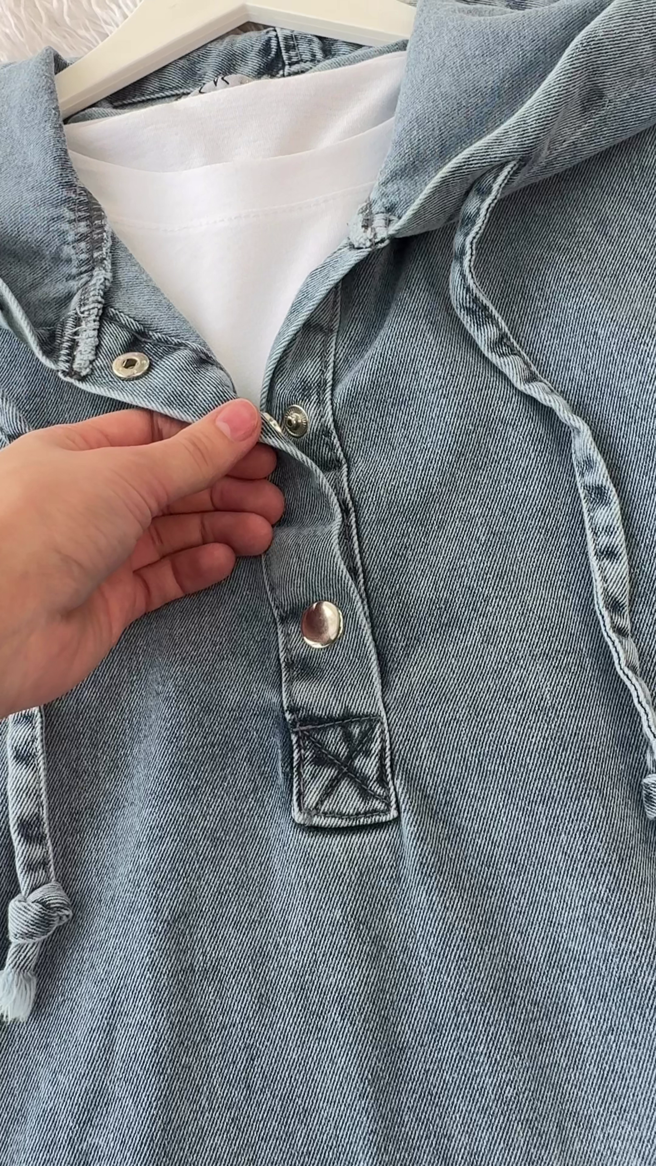 Denim Hooded Co-ord Set