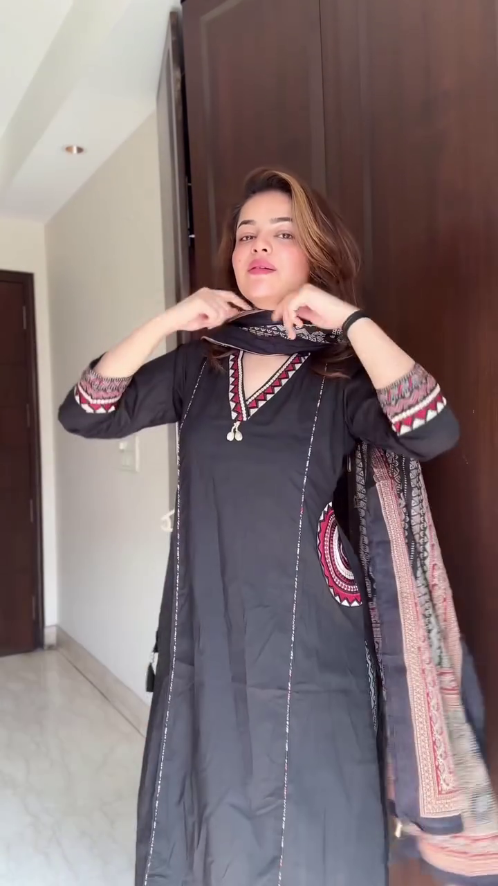 Classic Black Ethnic Suit Set