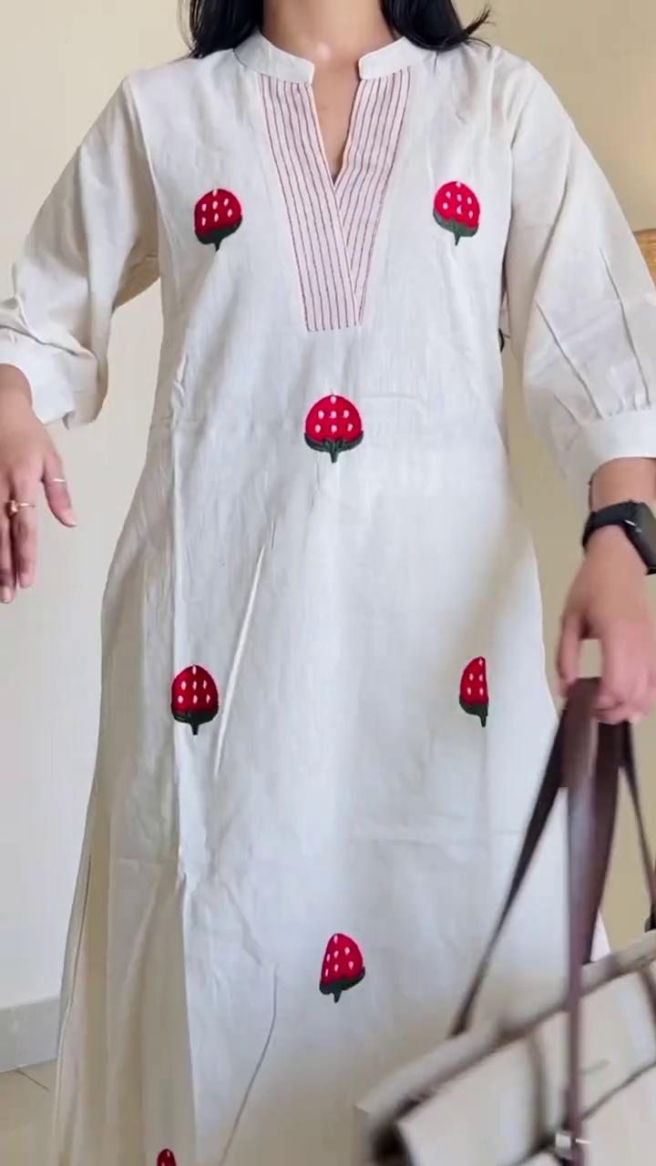 Soft Pink Floral Kurta Set