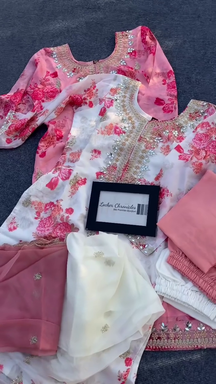 Floral Designer Suit Set