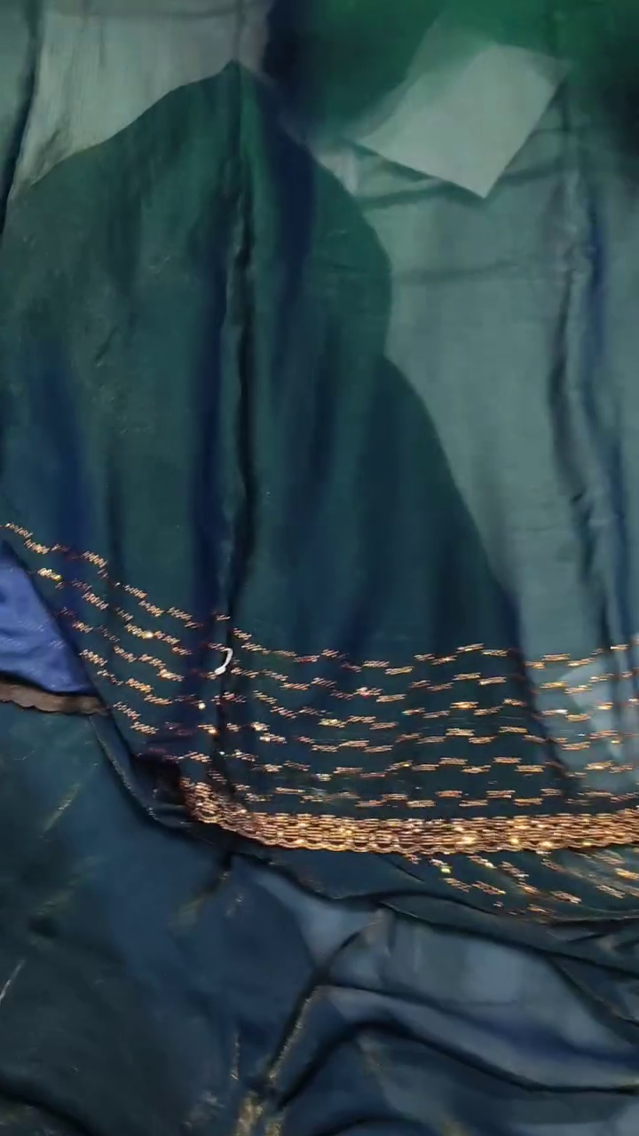 Elegant Teal Ethnic Saree