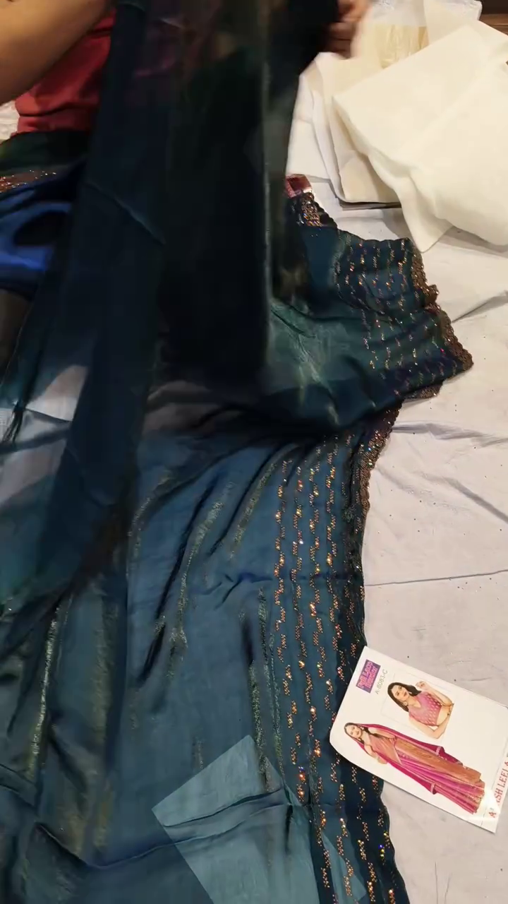 Elegant Teal Ethnic Saree