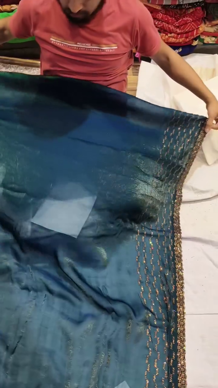 Elegant Teal Ethnic Saree