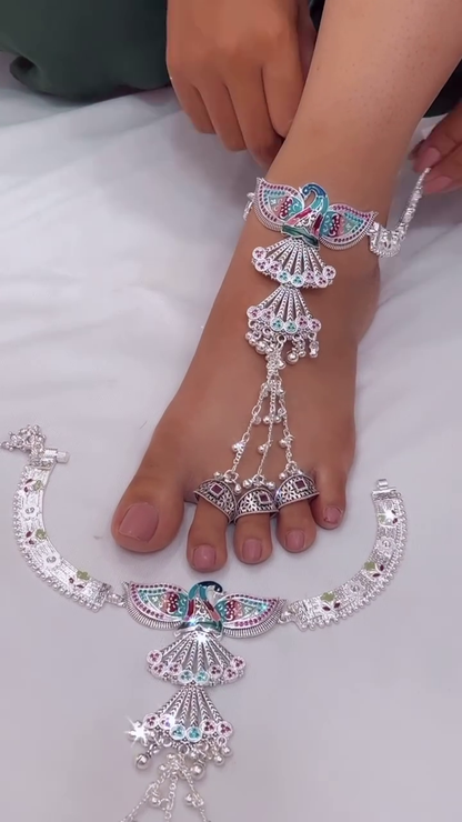 Pair Phool Or Pair Panja Is A Bridal Accessory Worn By An Indian Bride