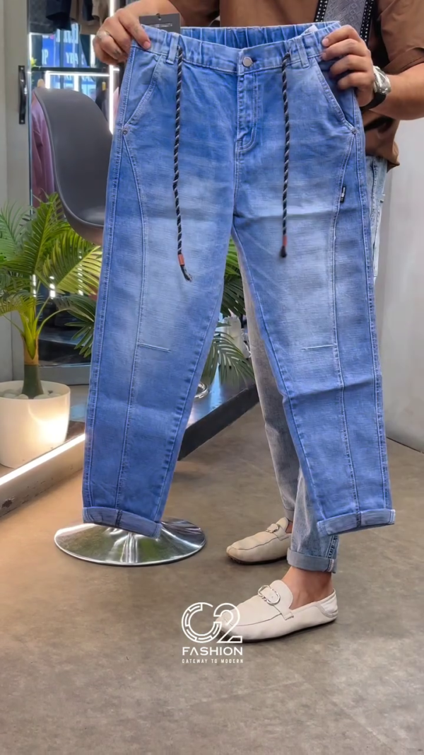 Men’s Denim Cargo Jeans with GTR Patch – Urban Street Style 🧢 - Image 5