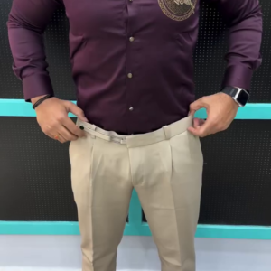 Men’s Premium Fitted Shirt with Royal Deer Crest Embroidery – Classy Party & Office Look | Elegant Style