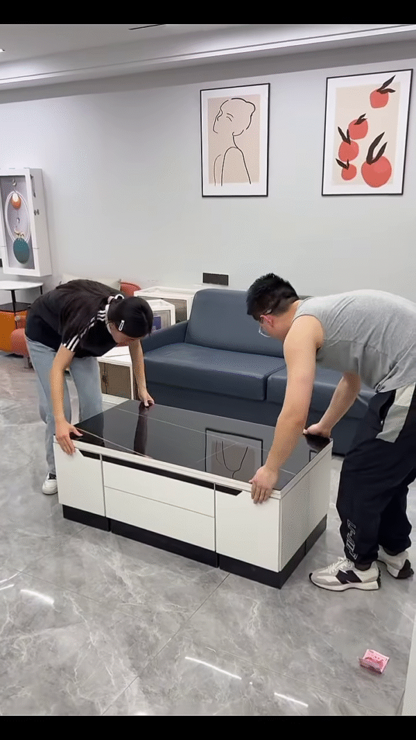 🪑✨ Space-Saving Smart Coffee Table Set – Style Meets Function! 🏡🧠