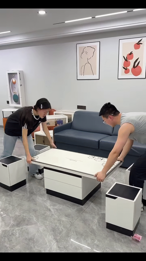 🪑✨ Space-Saving Smart Coffee Table Set – Style Meets Function! 🏡🧠 - Image 3