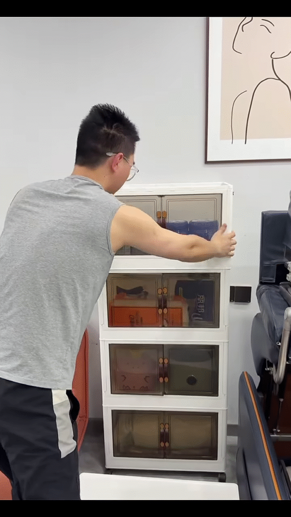 📦 Title: “Stylish Storage, Seamless Living – The Clear Door Cabinet Solution!” - Image 4