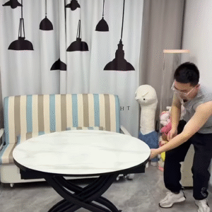 🪑 Title: “Fold It, Roll It, Love It – The Ultimate Foldable Dining Table!”