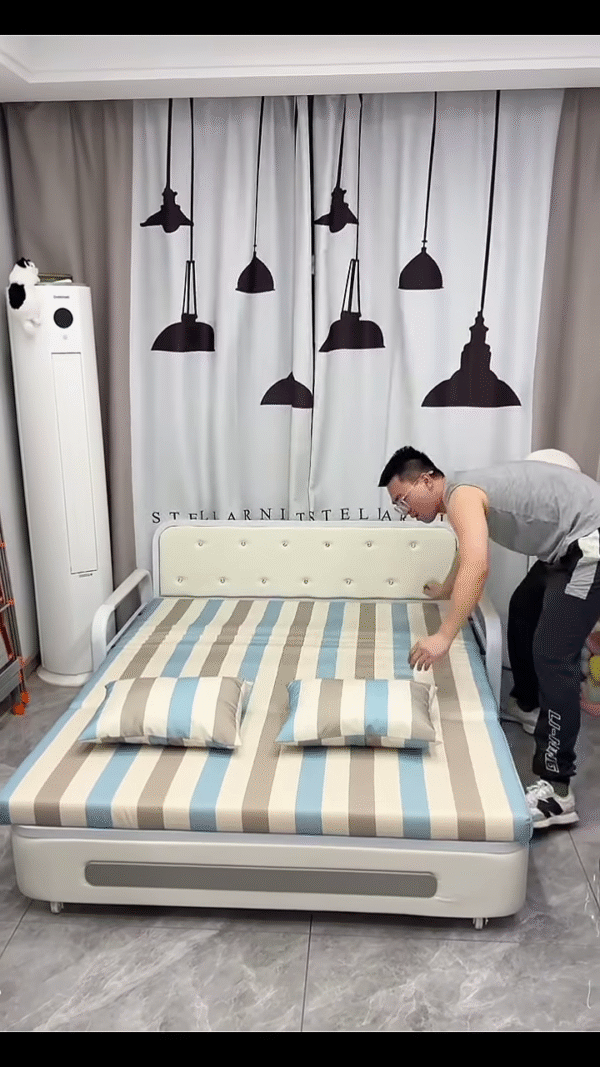 🛏️ Title: “Fold, Relax, Repeat – The Smart Foldable Bed You Need!” - Image 4
