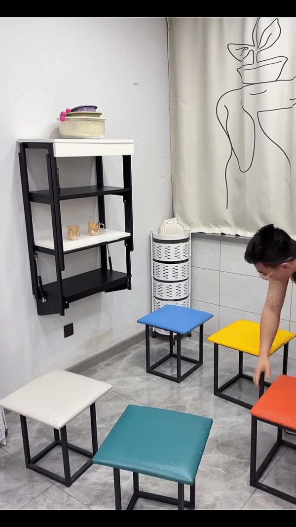 🪄 Title: “Magic Cube Stool – The Colorful Seating Set That Transforms!” - Image 3