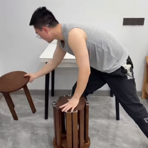 🪑✨ Rolling Magic Stool Set – 6 Chairs in 1 Compact Wonder! 🔄🛞
