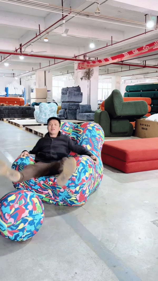 🛋️ Artistic Armchairs in the Making – A Colorful Comfort Experience 🎨