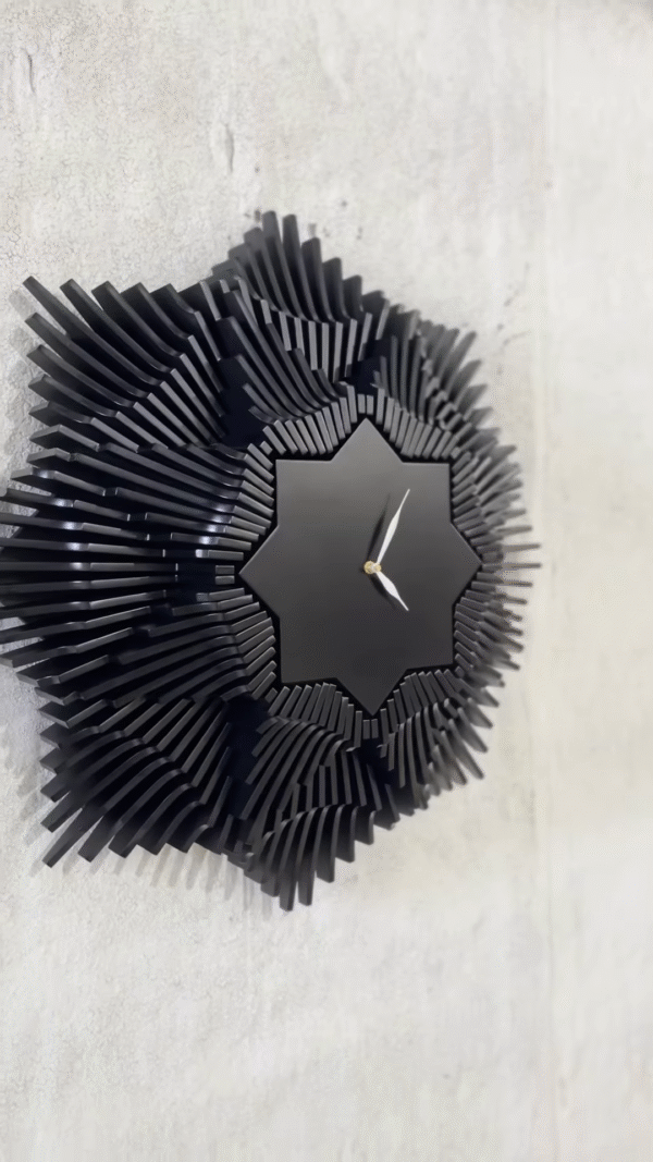 Timeless Elegance ⏰🖤 Modern Wall Clock That Makes a Statement