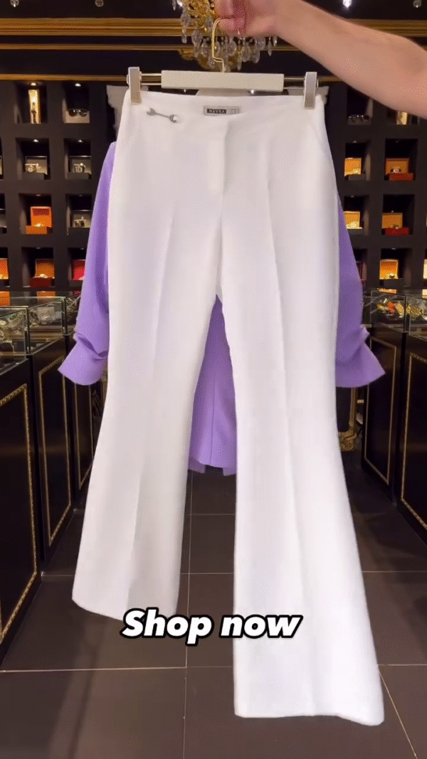 Buy Lavender Blazer Suit for Women - Image 2